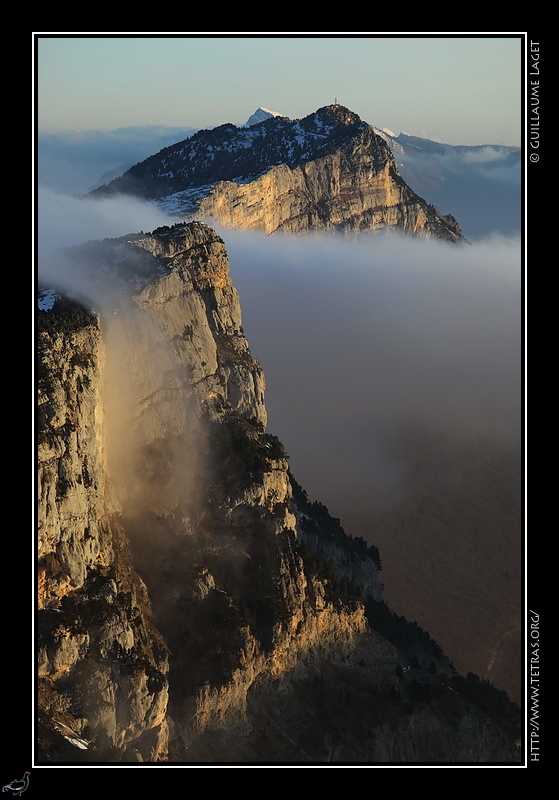 Photo : Nuages sur les crtes du Vercors 
