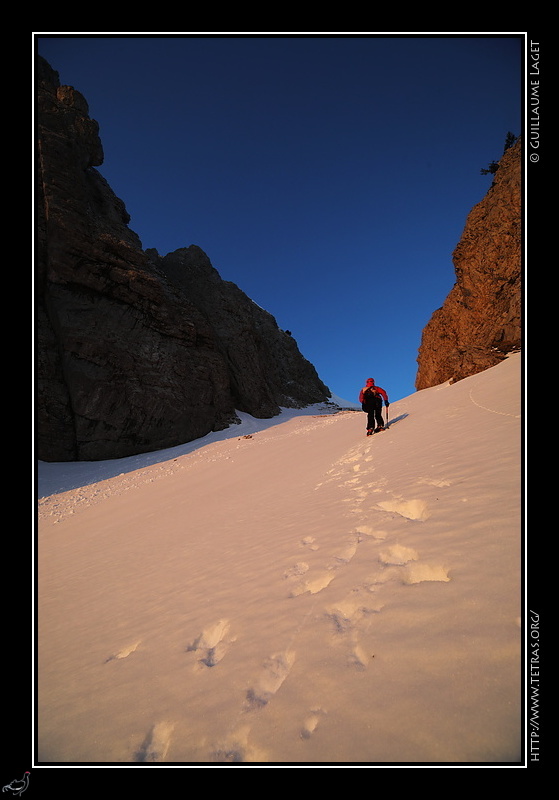 Photo : Couloir de Berrives, Vercors 
