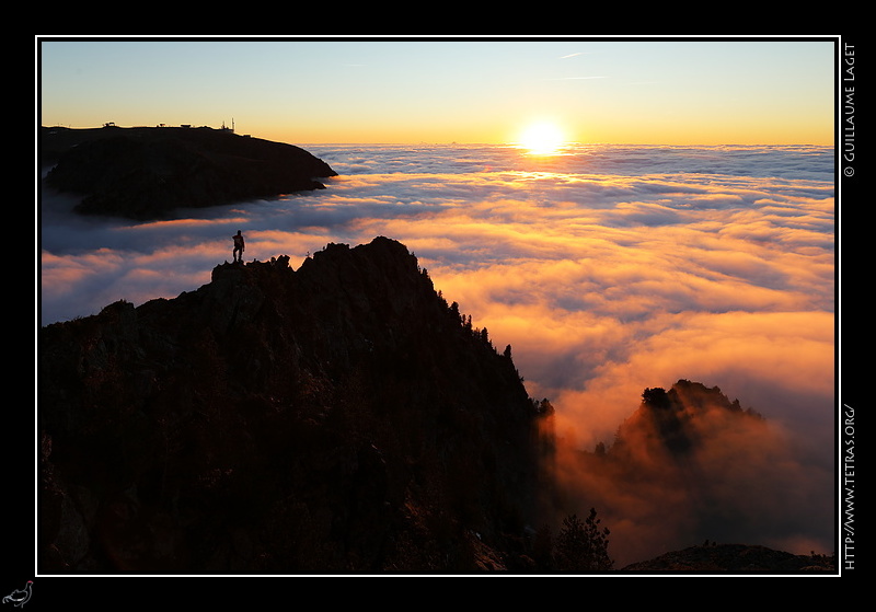 Photo : Mer de nuages depuis le Grand Eulier, Chamrousse, Belledonne 
