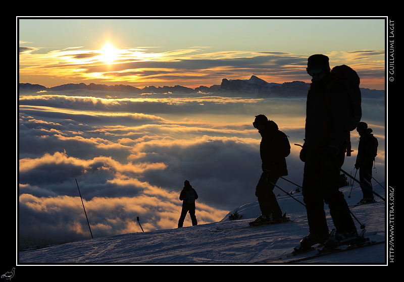 Photo : Le coucher de soleil  Chamrousse 
