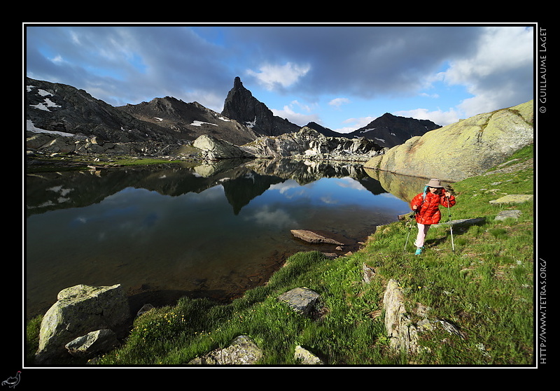 Photo : Retour de bivouac au lac Blanchet, Queyras 
