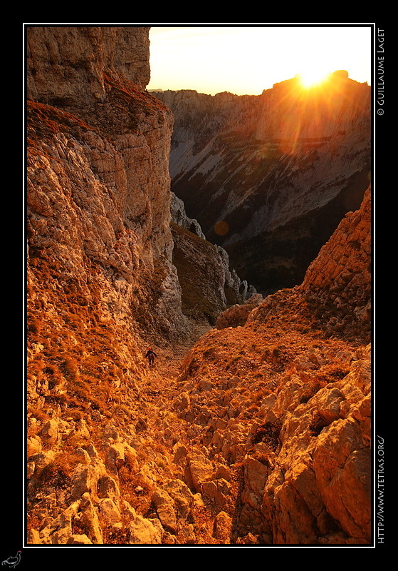 Photo : Couloir de descente du Mont Aiguille 
