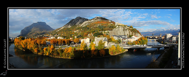 Photo : Grenoble, la Bastille et le Nron 
