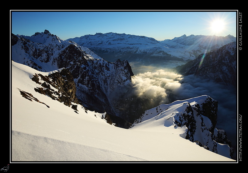 Photo : Lever de soleil au Petit Van, Belledonne 
