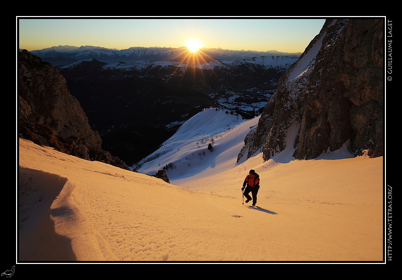 Photo : Couloir du Pas de Berrives, Vercors 
