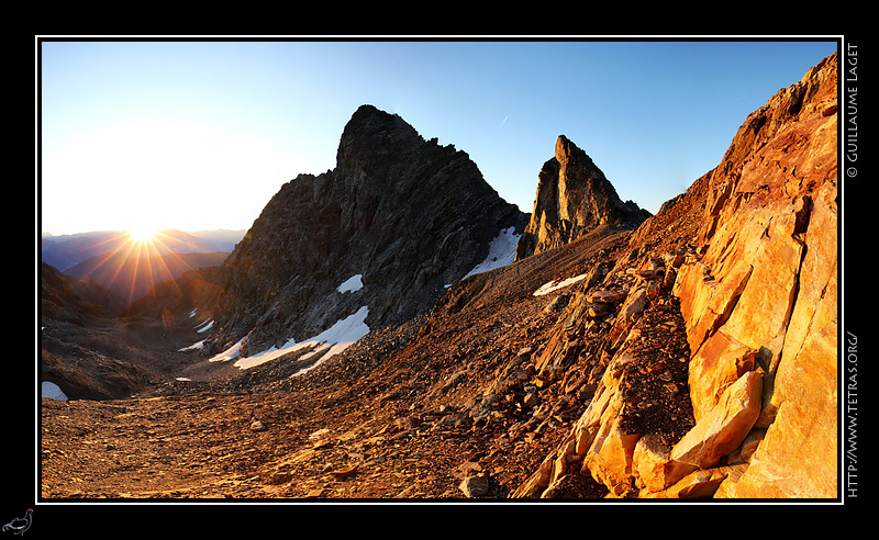 Photo : Puy Gris et combe des Roches, Belledonne 
