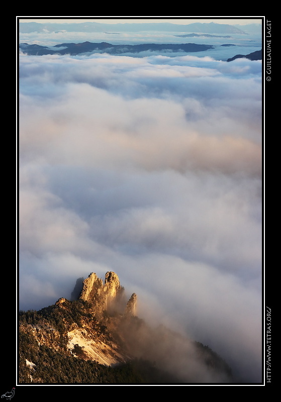 Photo : Trois Pucelles depuis le Moucherotte 
