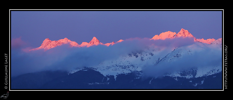 Photo : Belledonne au couchant 
