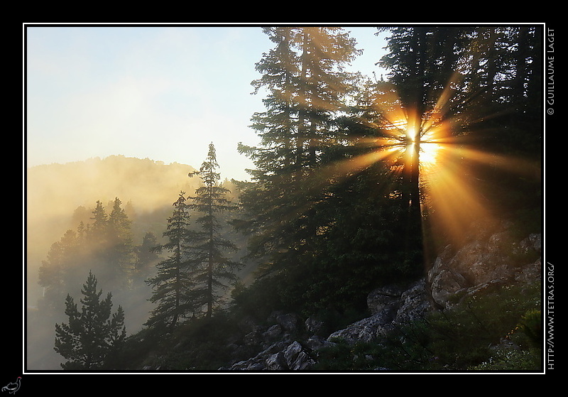 Photo : Brumes sur les crtes du Vercors 
