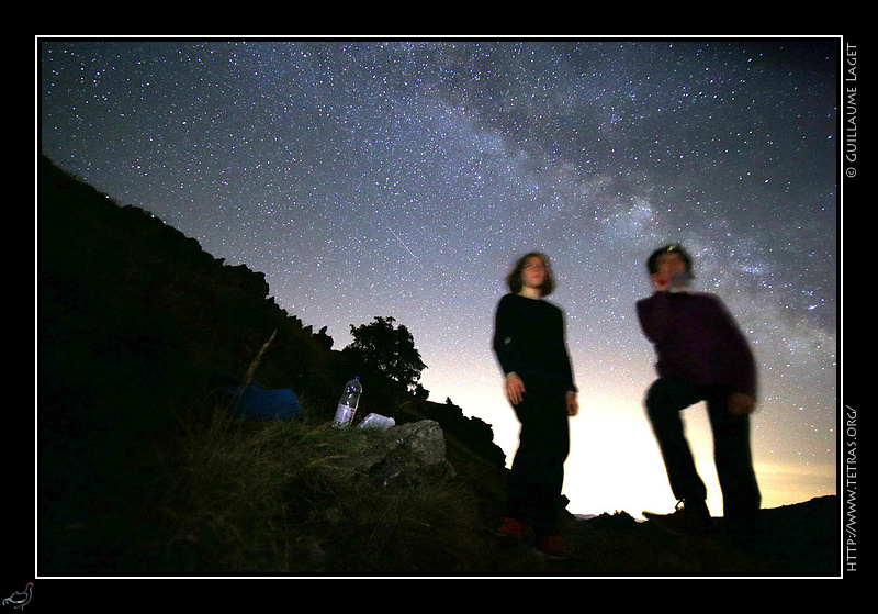 Photo : En descendant du Mont Aigoual, voie lacte dans le ciel cvenol 
