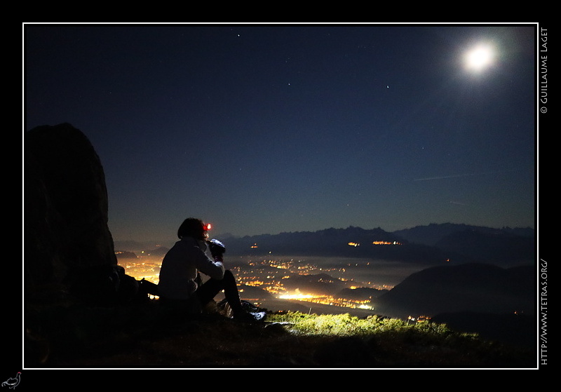 Photo : Grenoble depuis le Pas de l'Oeille, Vercors 
