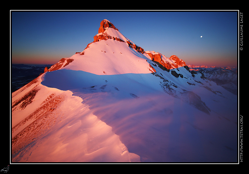 Photo : Vent et neige sous le Grand Ferrand 
