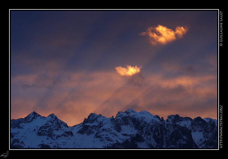 Photo : Belledonne : col de la Petite Vaudaine, Grand Sorbier... 
