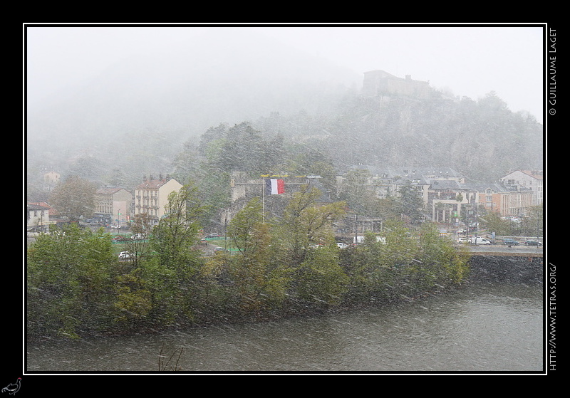 Photo : Neige d'avril  Grenoble 
