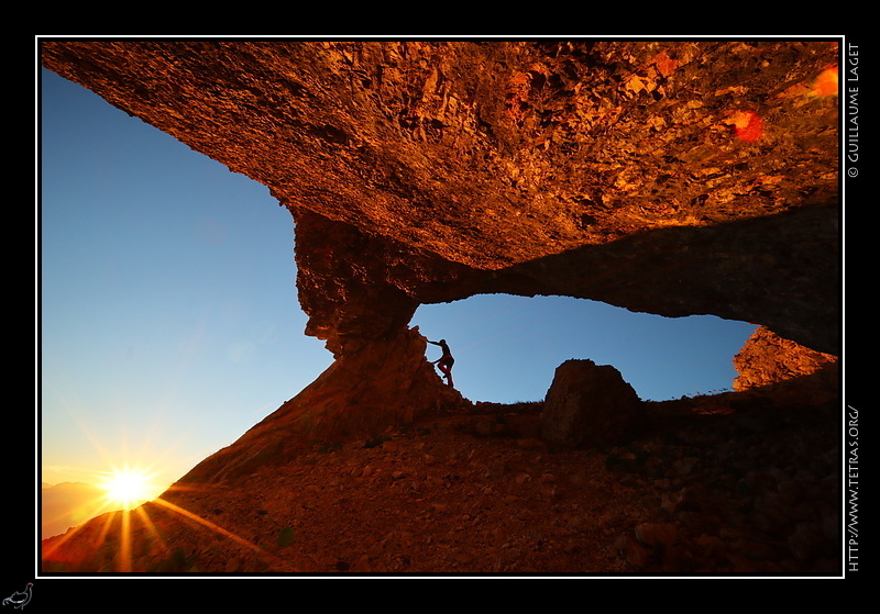 Photo : L'arche de l'Oeil du Chat, Vercors oriental 
