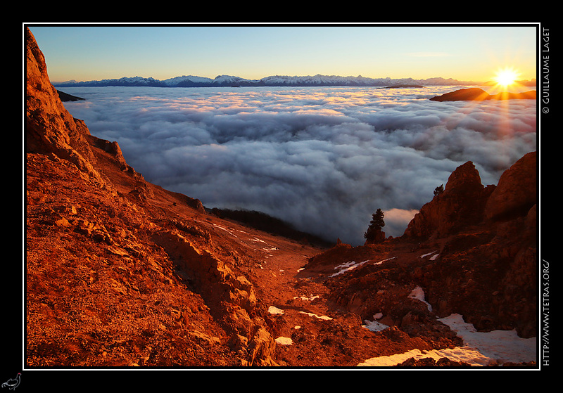 Photo :  Vercors : le Pas Morta bien dneig 
