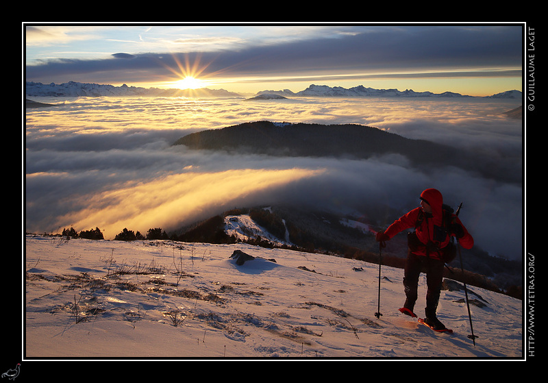 Photo : Un rayon de soleil sur le Vercors 
