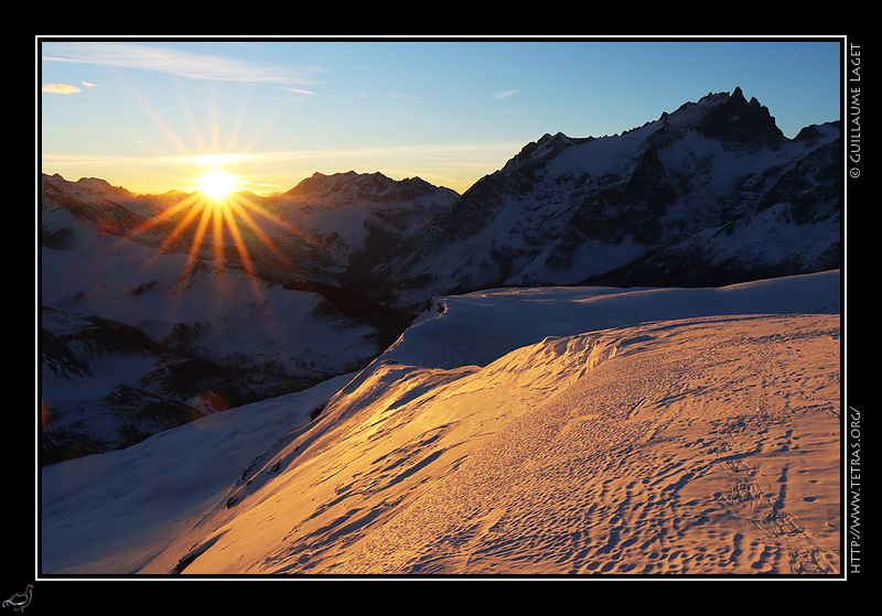 Photo : La Meije depuis le plateau d'Emparis 
