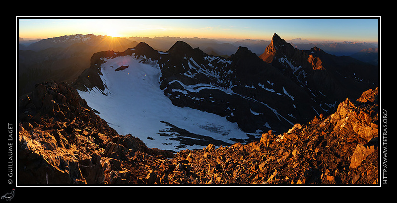 Photo : Glacier Lombard depuis l'Aiguille du Golon 
