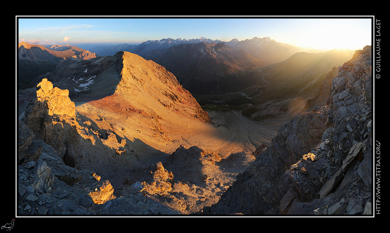 Photo : Depuis le roc Termier, la tte Colombe et tout le nord du massif des crins 
