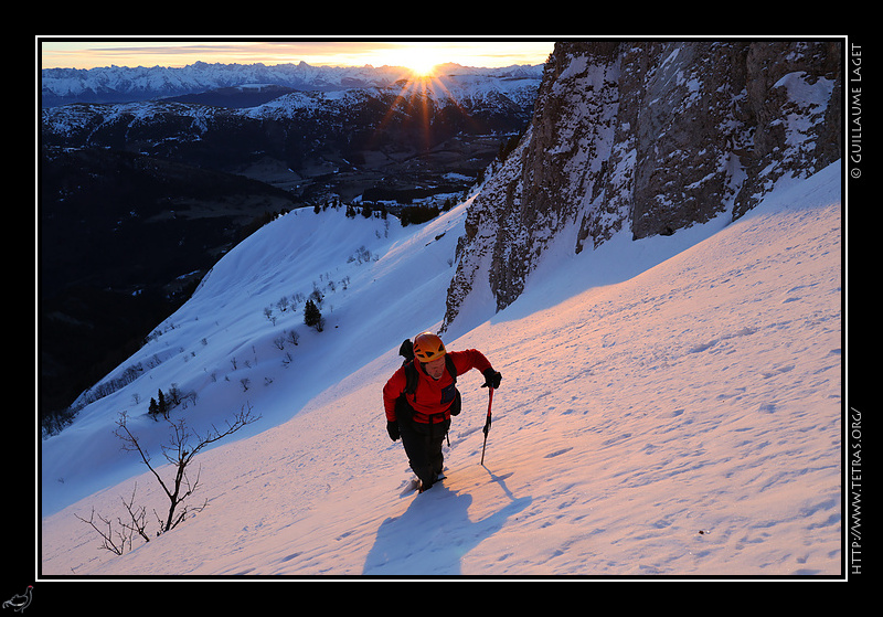 Photo : Couloir de Berrives, Vercors 
