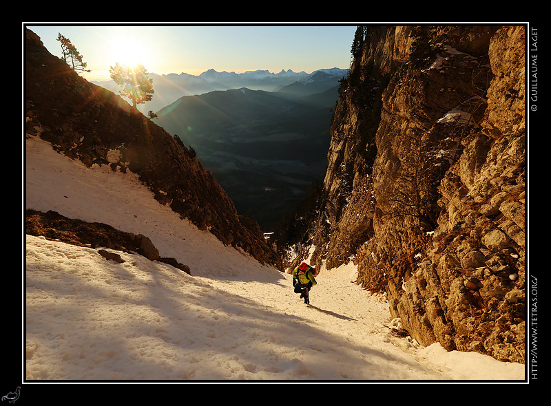 Photo : Couloir du Pin, Vercors 
