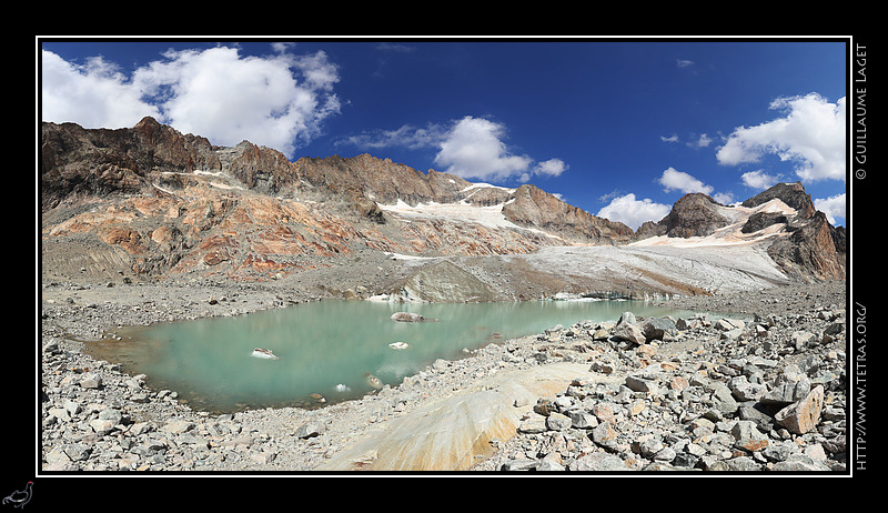 Photo : Lac glaciaire de la Selle 
