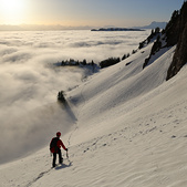 Mer de nuages sur les flancs du Vercors