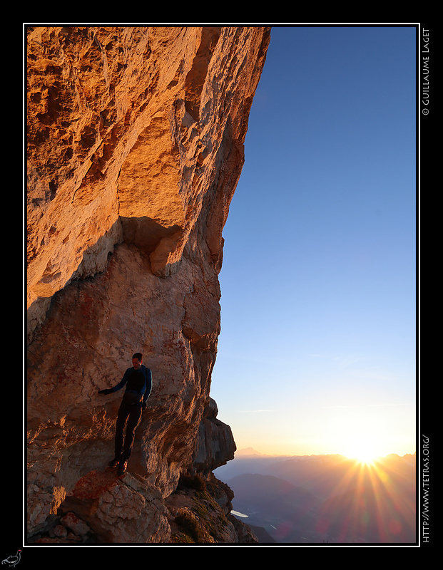 Photo : Vire de la face Est, Dent de Crolles 
